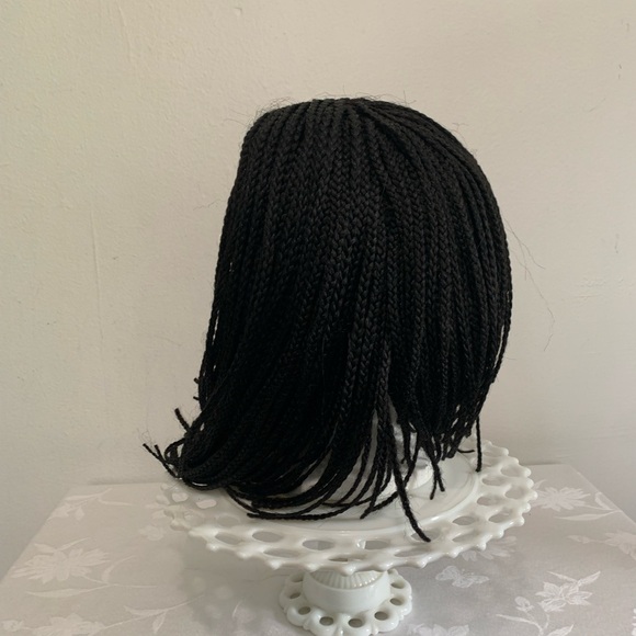 Lace braid lob angled wig 1B - Picture 6 of 8